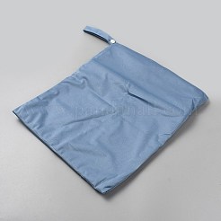 布製メイクアップ収納ジッパーバッグ  長方形  コーンフラワーブルー  41cm  バッグ：36x30x0.4センチメートル&nbsp;ABAG-WH0044-78D