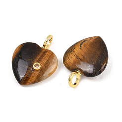 Natural Tiger Eye Pendants&nbsp;G-D104-01G-11