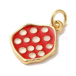 Brass Enamel Pendants&nbsp;KK-U027-21G-02