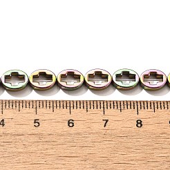 Electroplated Synthetic Non-magnetic Hematite Beads Strands&nbsp;G-L613-Z01-01J