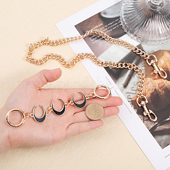 Alloy Curb Chain Bag Handles&nbsp;FIND-WH0120-77A