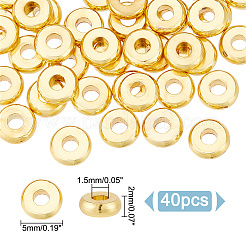 40Pcs Brass Spacer Beads&nbsp;KK-LP0001-12