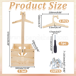 Wooden Baby Shower Closet Crates&nbsp;AJEW-WH0596-371A