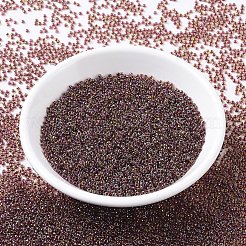 MIYUKIラウンドロカイユビーズ  日本製シードビーズ  11/0  （rr336)ワインライニングペリドット光沢  2x1.3mm  穴：0.8mm  約50000個/ポンド&nbsp;SEED-G007-RR0336
