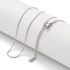 Non-Tarnish 304 Stainless Steel Boston Link Chain Necklaces&nbsp;NJEW-R266-06P