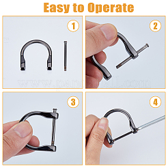 8Pcs 4 Colors Alloy D-Ring Anchor Shackle Clasps&nbsp;FIND-DC0005-59