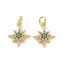 Brass Micro Pave Cubic Zirconia Charms&nbsp;KK-E068-VF167