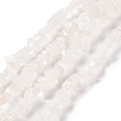 天然の水晶チップ連売りビーズ  5mm  穴：0.3mm.&nbsp;LS-F019-2