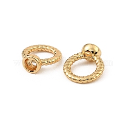 Brass Bead Cap Pendant Bails&nbsp;KK-D106-08G