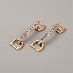 Zinc Alloy Rhinestone Shoe Buckle Clips&nbsp;FIND-WH0128-70KCG