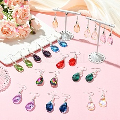 304 Stainless Steel Teardrop Dangle Earrings&nbsp;EJEW-YW00007