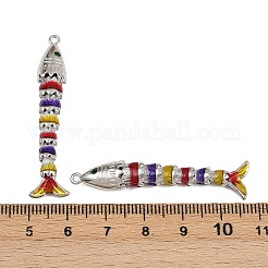 Brass Micro Pave Cubic Zirconia Pendants&nbsp;KK-H081-05P-04