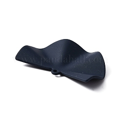 スプレー塗装亜鉛合金ペンダント  扇状  プルシアンブルー  25x38.5x6mm  穴：1mm&nbsp;FIND-WH0108-76A