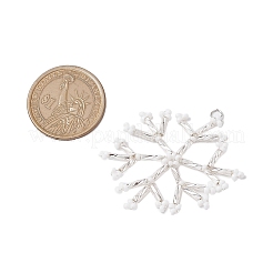 Christmas Seed Beads Beaded Charms&nbsp;PALLOY-MZ00328