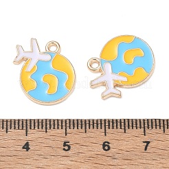 Alloy Enamel Pendants&nbsp;AL-CBAE435-04G