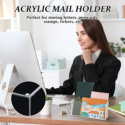 浴室用アクリル製使い捨てタオルホルダー  ステッカー付き  長方形  透明  22.9x5.8x9.9cm&nbsp;ODIS-WH0043-219