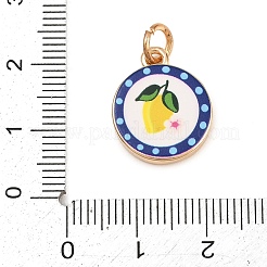Painted Brass Pendants&nbsp;KK-CBAA339-02A