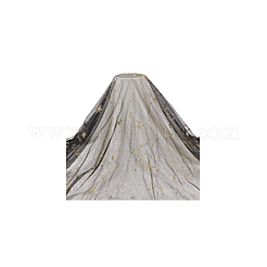 Star Moon Pattern Polyester Lace Mesh Fabric&nbsp;DIY-WH0504-195B