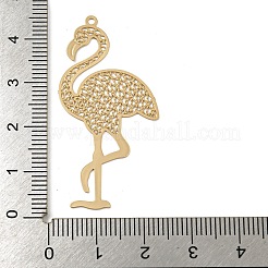 Brass Etched Metal Embellishments Pendants&nbsp;KKC-D001-02KCG