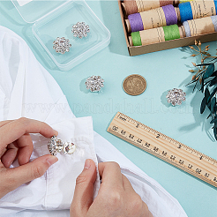 5Pcs Brass Rhinestone Cufflinks&nbsp;FIND-CY0001-63P