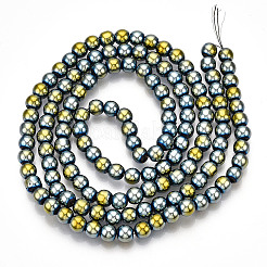 Electroplate Glass Beads Strands&nbsp;EGLA-T02-6mm-13A
