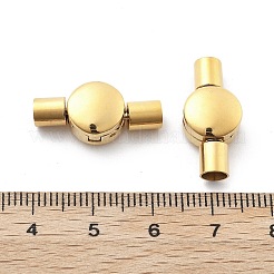 イオンプレーティング(IP) 304 ステンレススチール ヨーロピアンクラスプ  ゴールドカラー  フラットラウンド  21x10x6.5mm&nbsp;STAS-Z115-04G-03