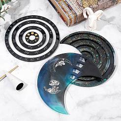 3 Pcs Moon Perpetual Calenda Silicone Mold&nbsp;DIY-SZC0002-01