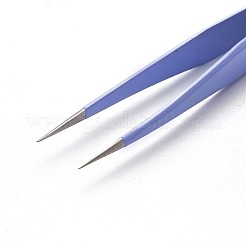 変色しにくいステンレススチール製ビーズピンセット  ライラック  13.5x1cm&nbsp;TOOL-F006-22A
