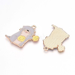 Alloy Enamel Pendants&nbsp;ENAM-T022-02B-01