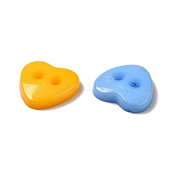 Acrylic Heart Buttons&nbsp;BUTT-E071-A-M