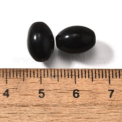 K9ガラス  模造オーストリアクリスタルビーズ  オーバル  ブラック  11x8mm  穴：1.2~1.3mm&nbsp;GLAA-R004-01J