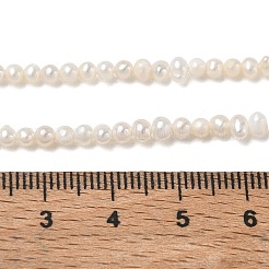 Natural Cultured Freshwater Pearl Beads Strands&nbsp;PA-CBAC463-24