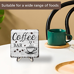 Coffee Bar Wood Display Easels&nbsp;ODIS-WH20016-002