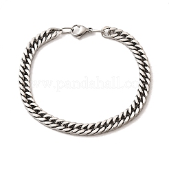 304 Stainless Steel Cuban Chain Bracelets for Men&nbsp;BJEW-B140-06C