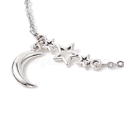 304 Stainless Steel Cable Chain Anklets&nbsp;AJEW-AN00568