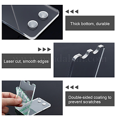 2-hole Transparent Acrylic Ballpoint Pen Holder&nbsp;LS-TACR-WH0012-02