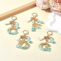 Transparent Epoxy Resin Pendant Keychains&nbsp;KEYC-FS00022-14