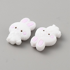 ウサギのシリコンビーズ  アザミ  26x17x8mm  穴：2mm&nbsp;LS-SIL-SZC0001-02B