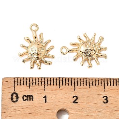 Brass Micro Pave Cubic Zirconia Pendants&nbsp;KK-K351-62G