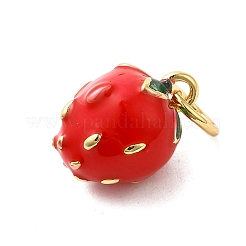 Brass Enamel Charms&nbsp;KK-P303-06A-G