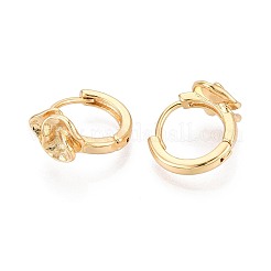 Brass Hoop Earrings&nbsp;EJEW-T048-21G