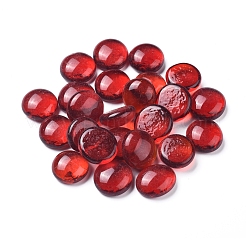 Transparent Flat Back Glass Cabochons&nbsp;GLAA-WH0015-30E