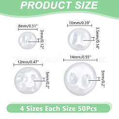 200Pcs 4 Styles Resin Imitation Pearl Beads&nbsp;FIND-AR0005-46