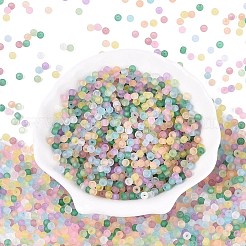 FGB Frosted Transparent Glass Seed Beads&nbsp;SEED-N013-02A