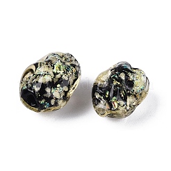 Handmade Foil Glass Beads&nbsp;FOIL-N035-02