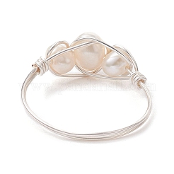 Natural Pearl Finger Rings&nbsp;RJEW-JR00604-02
