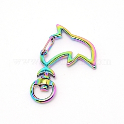 Zinc Alloy Swivel Lobster Clasps&nbsp;PALLOY-WH0070-99M