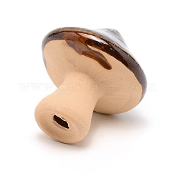 Mushroom Shape Porcelain Home Ornaments&nbsp;DJEW-WH0011-68A