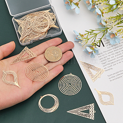 30Pcs 5 Style Brass Pendants&nbsp;KKC-CA0001-09