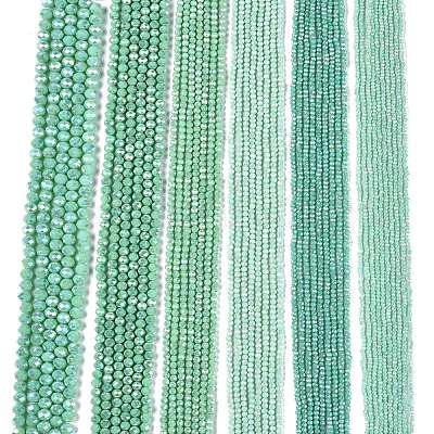 Electroplate Glass Beads Strands&nbsp;EGLA-A044-P1mm-B14-1
